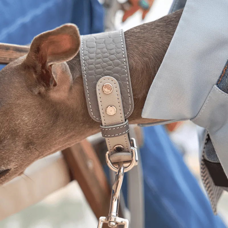 Moonstone Leather Collar