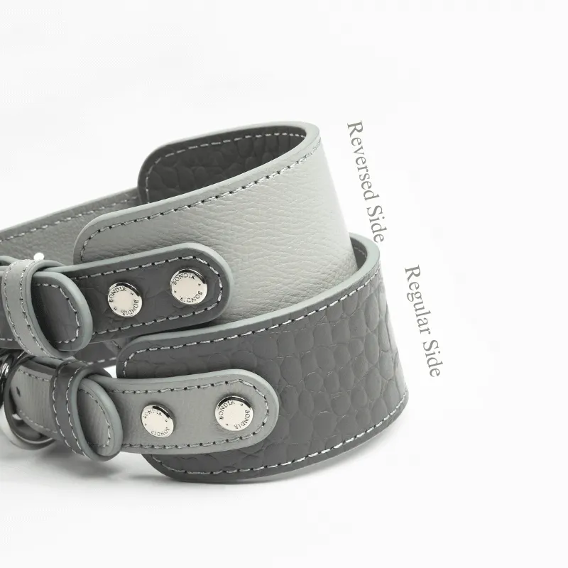 Moonstone Leather Collar