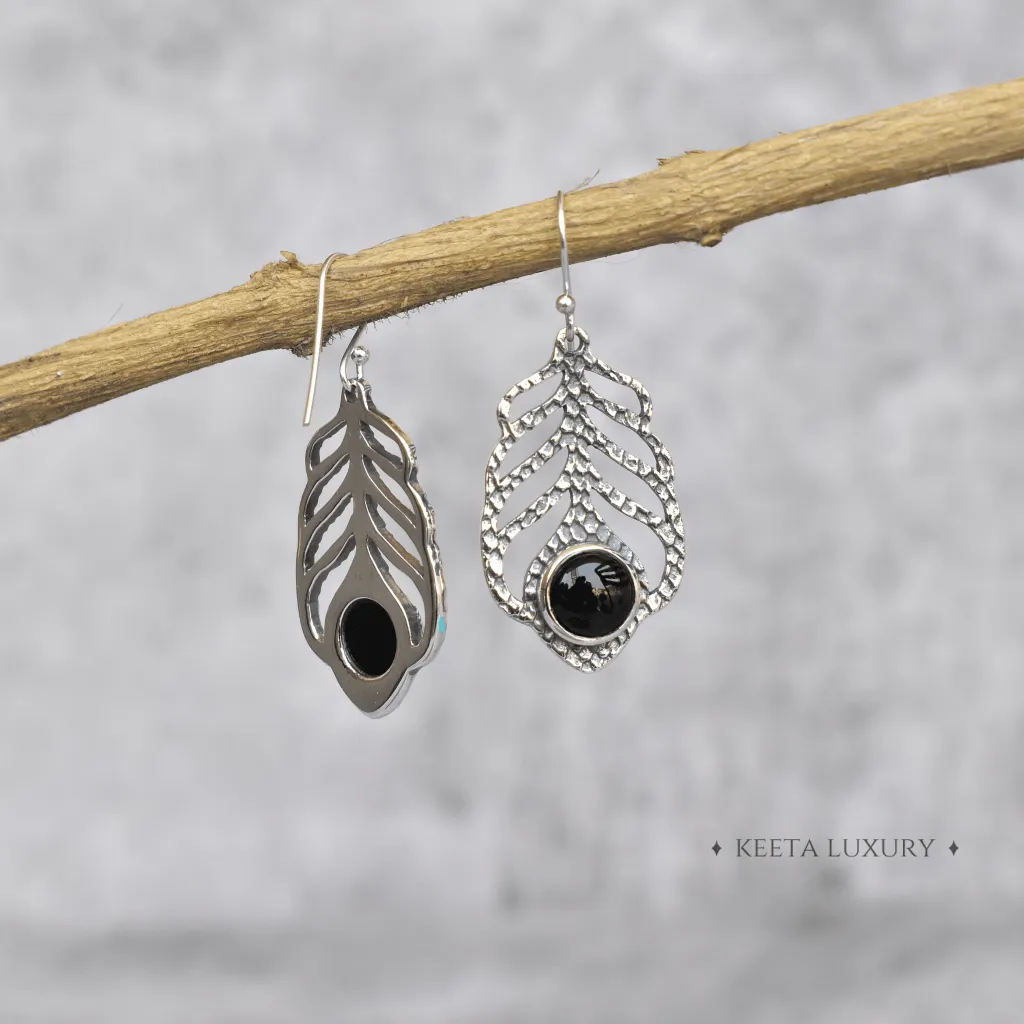 Mor Pankh - Black Onyx Earrings