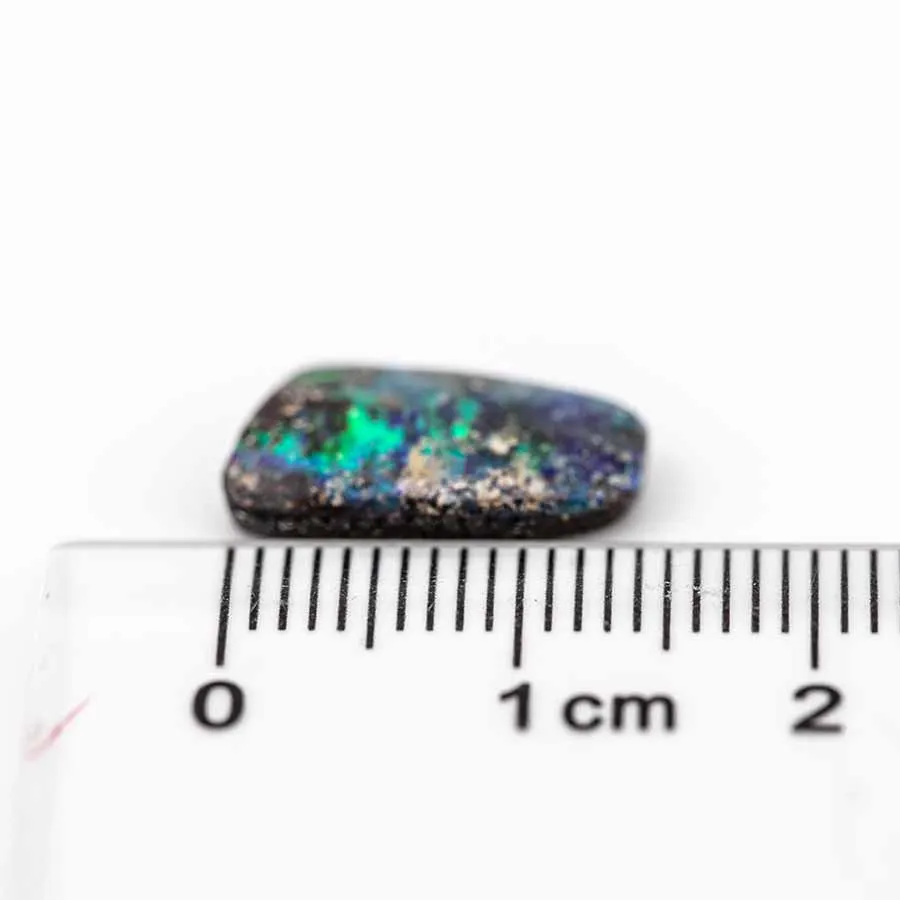 Natural Australian Boulder Opal Loose Gemstone Green& Blue& Purple 3.48ct