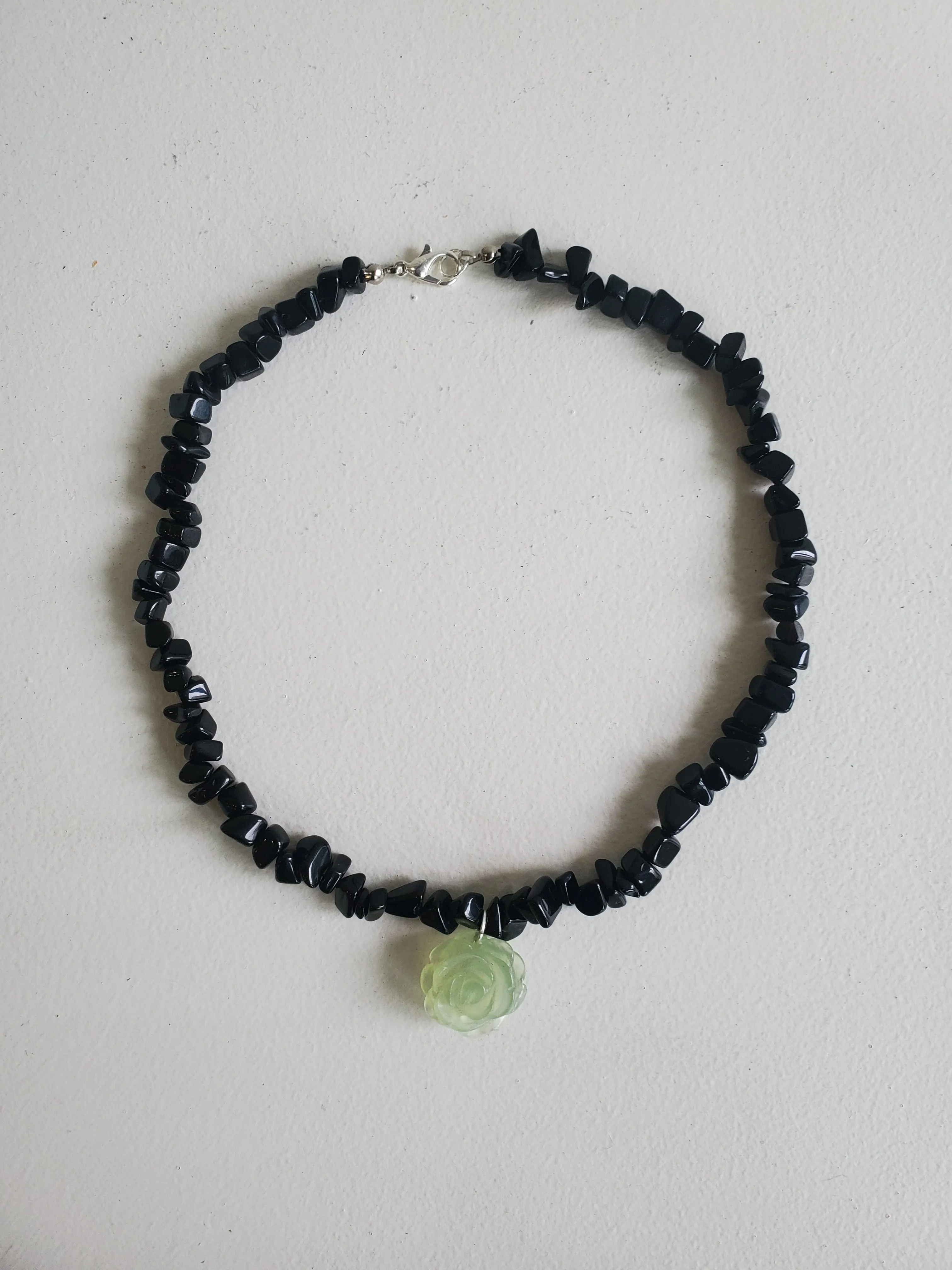 Onyx stones and Aventurine choker