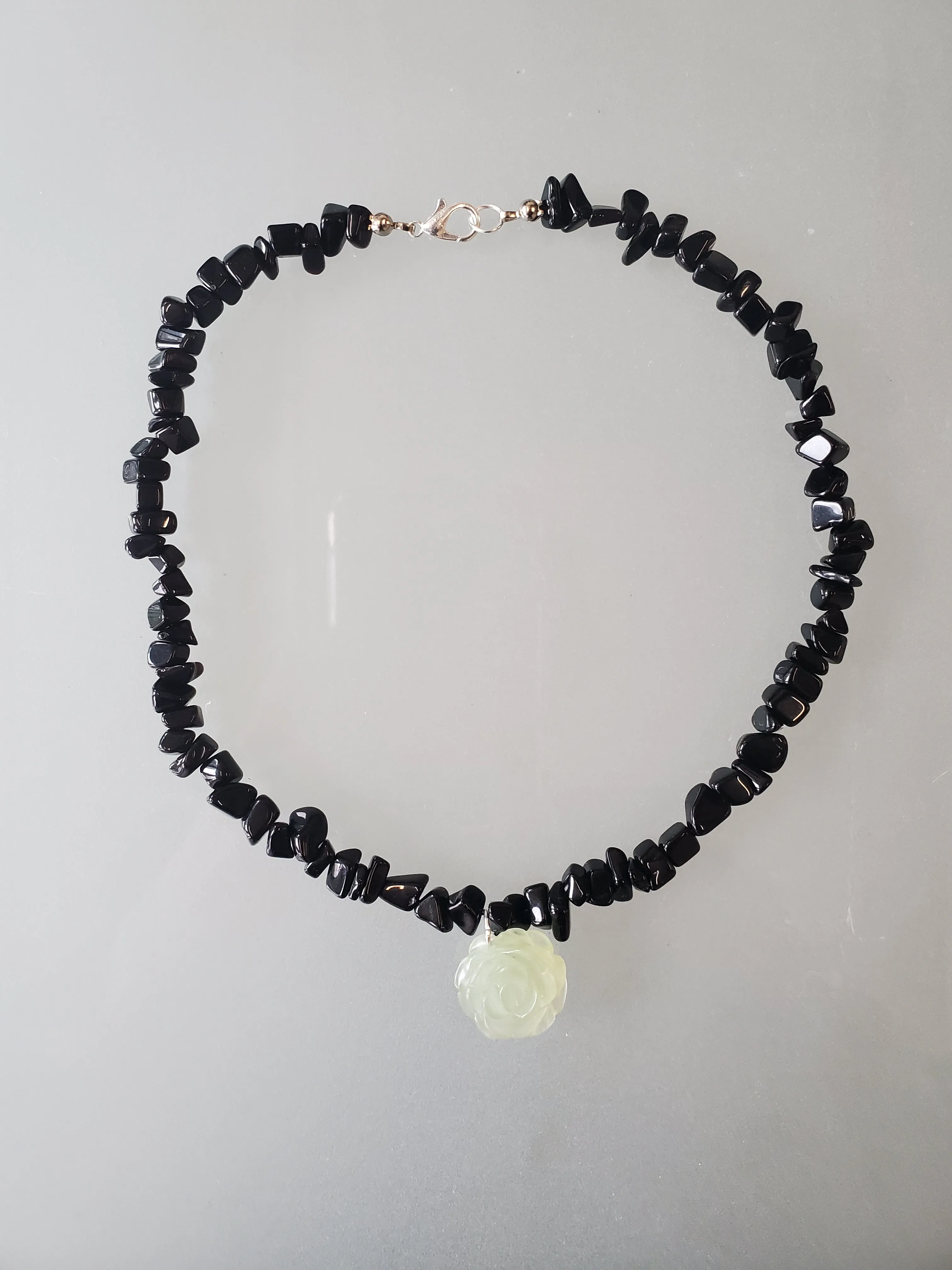 Onyx stones and Aventurine choker