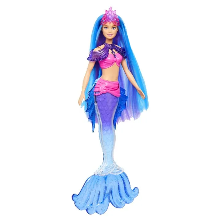 Original 5 In 1 Mermaid Power - Barbie Doll With Pet And Accessories