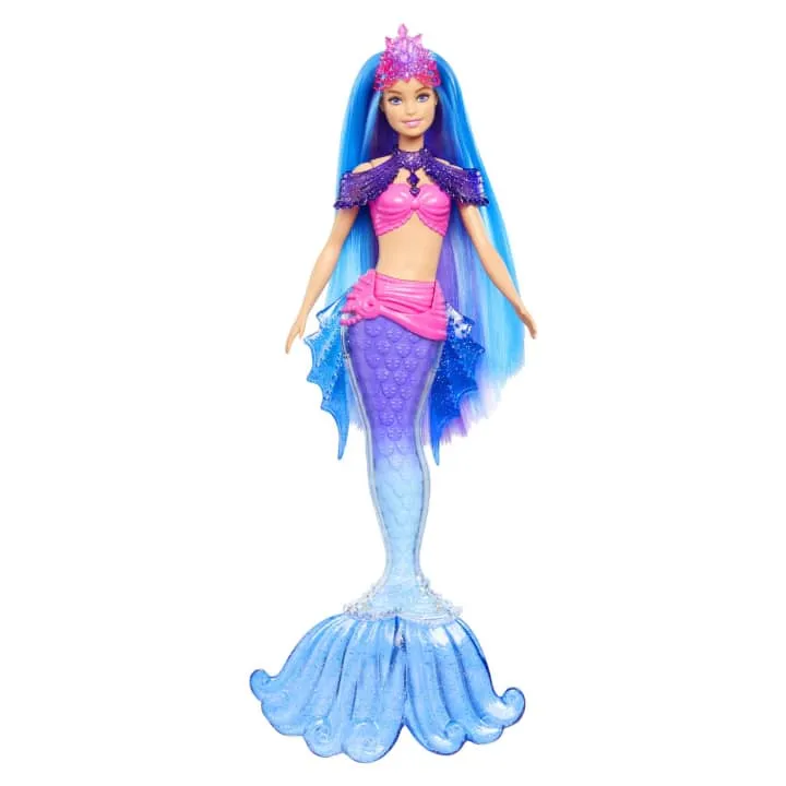 Original 5 In 1 Mermaid Power - Barbie Doll With Pet And Accessories