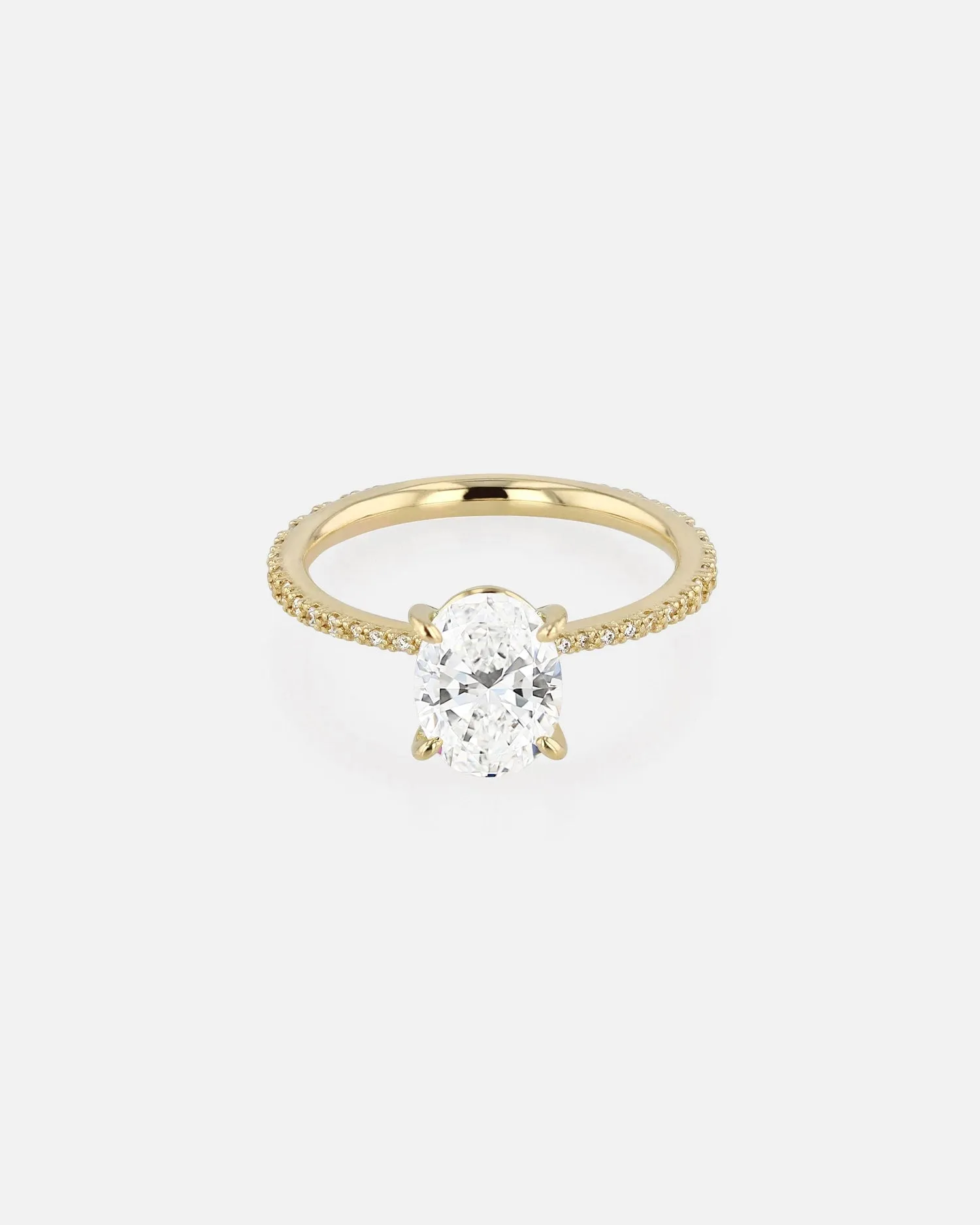 Oval Eternity Engagement Ring