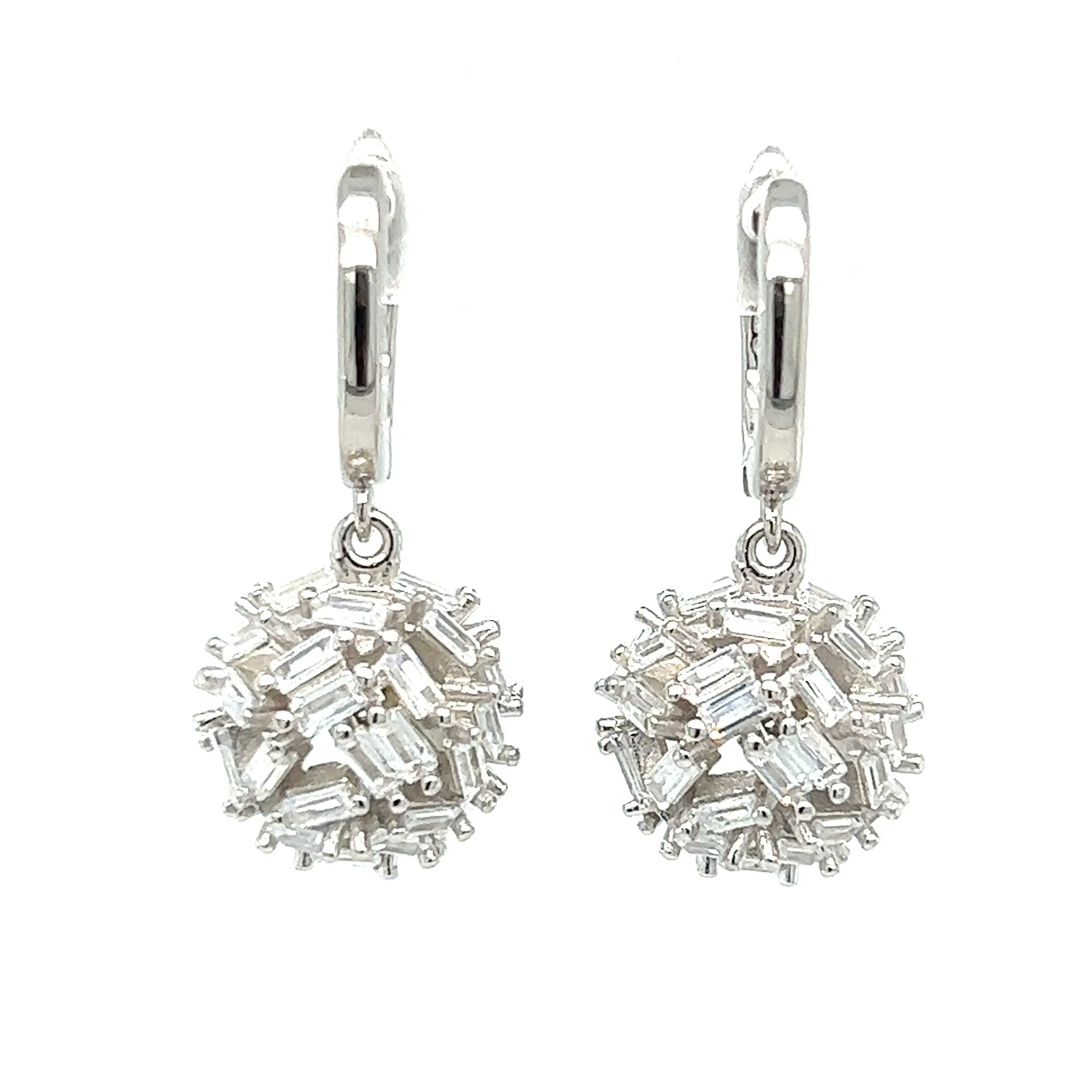 P226 Ball CZ Huggies Earrings