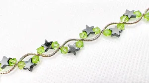 Peridot Star Crystal Bracelet