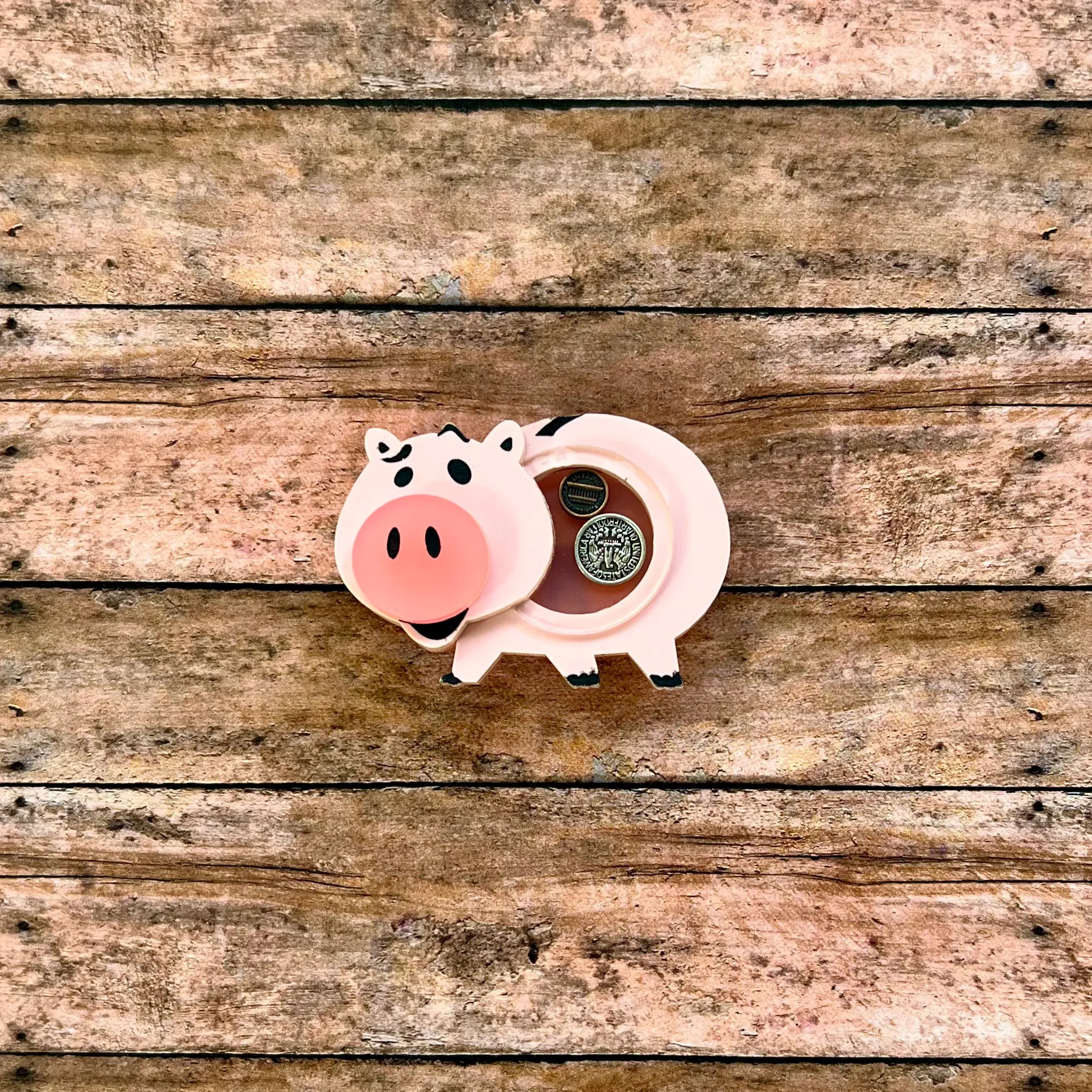 Piggy Bank Brooch (Interactive)