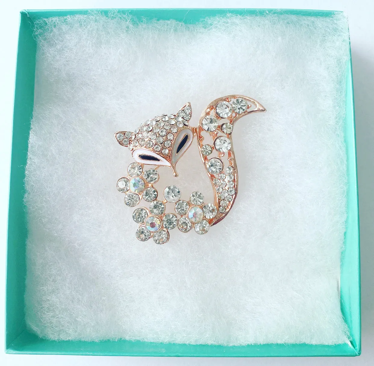 Pin: Brooch - Crystal Fox