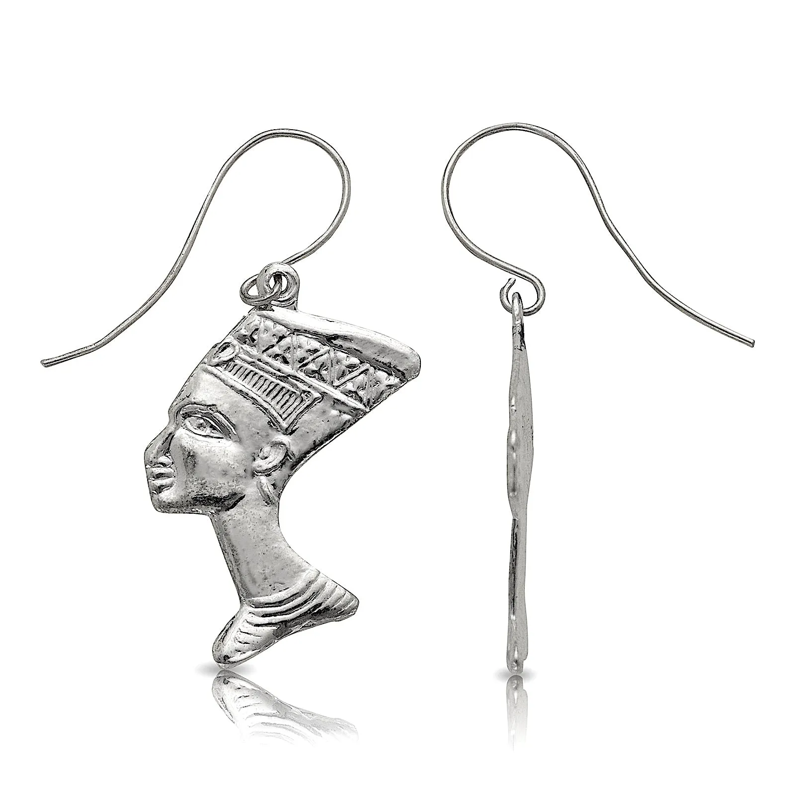 Queen Nefertiti  .925 Sterling Silver Earrings