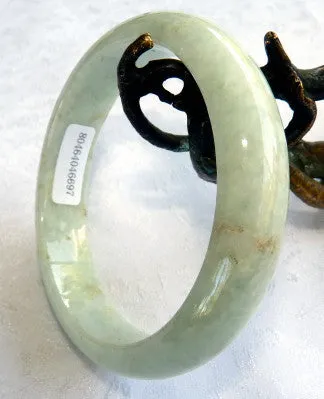 "Endlessly Interesting" Burmese Jadeite Grade A Bangle Bracelet 57 mm   Certificate (697)