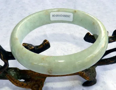 "Endlessly Interesting" Burmese Jadeite Grade A Bangle Bracelet 57 mm   Certificate (697)