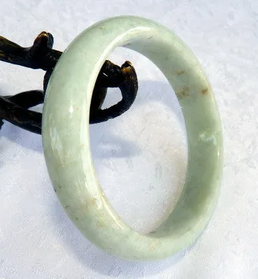 "Endlessly Interesting" Burmese Jadeite Grade A Bangle Bracelet 57 mm   Certificate (697)