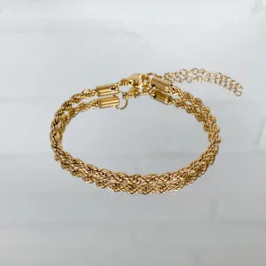 Rope Chain Anklet | Gold