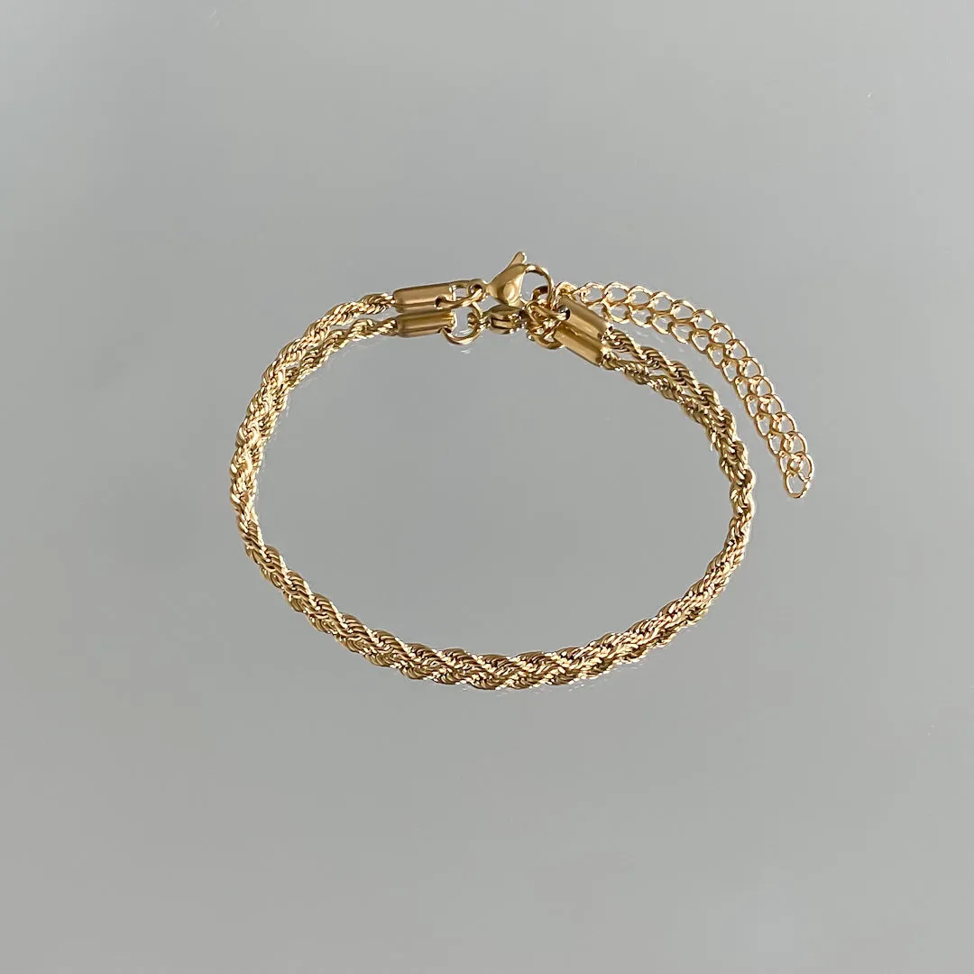 Rope Chain Anklet | Gold