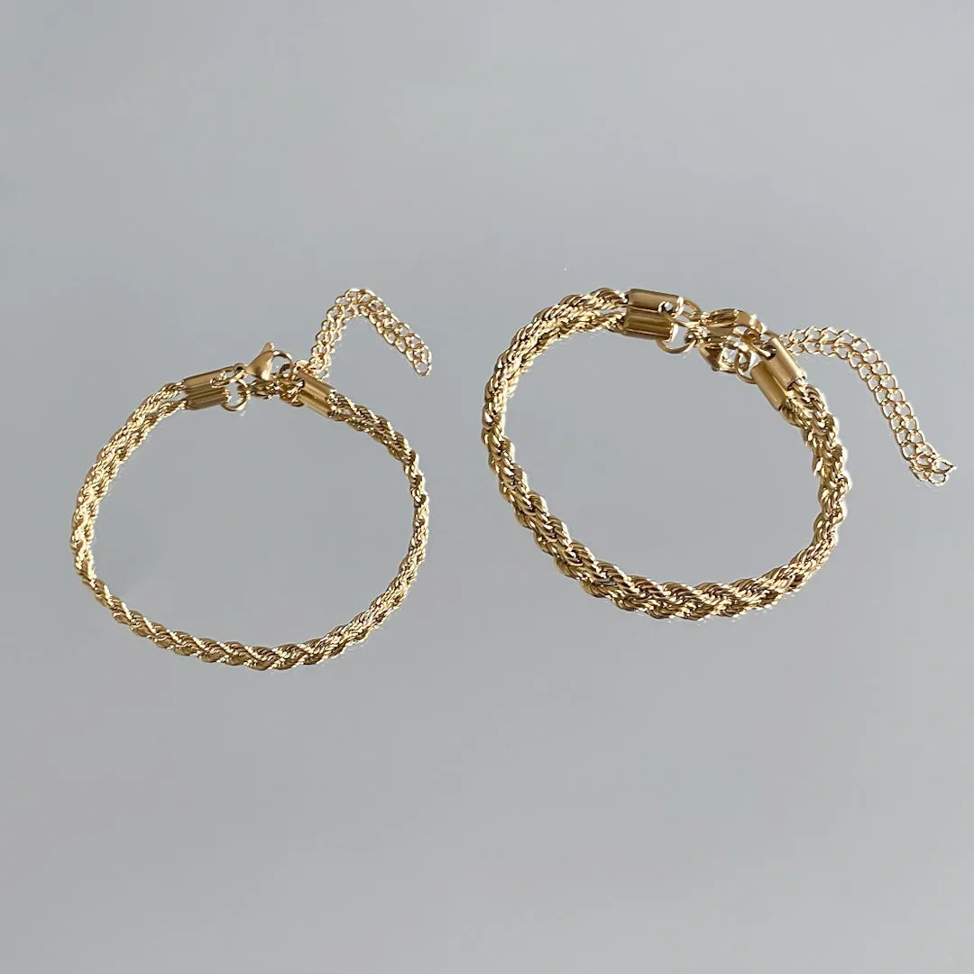 Rope Chain Anklet | Gold