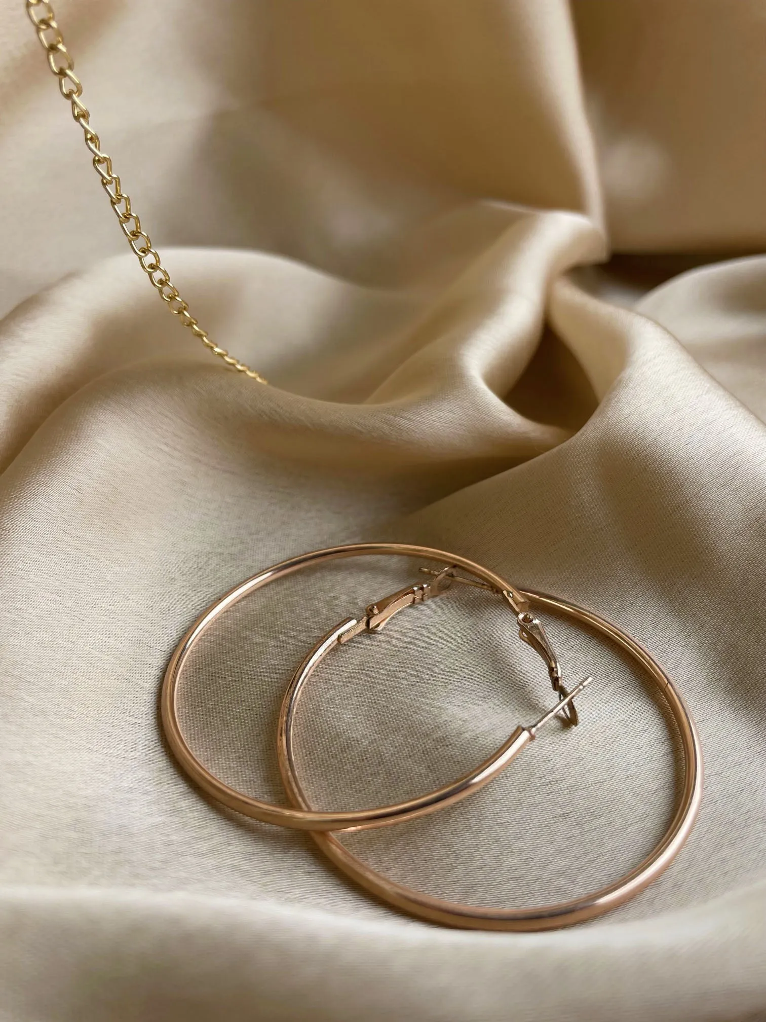 Rose Gold Hoop Earrings