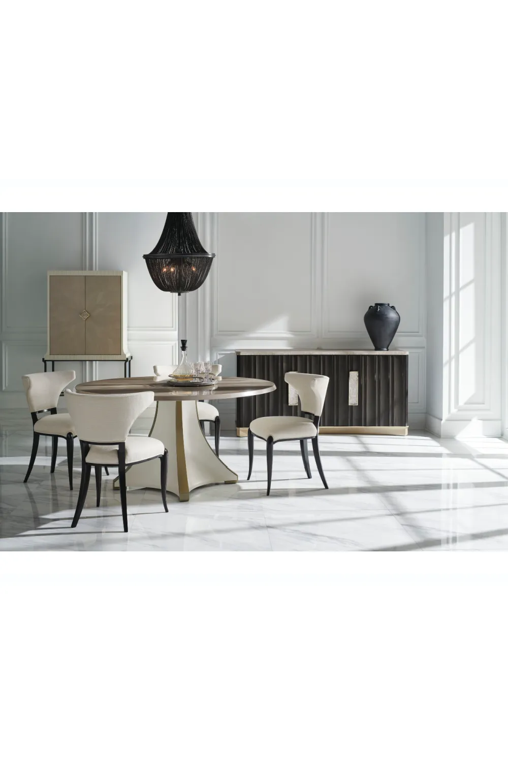 Rosette Motif Dining Table | Caracole Great Expectations