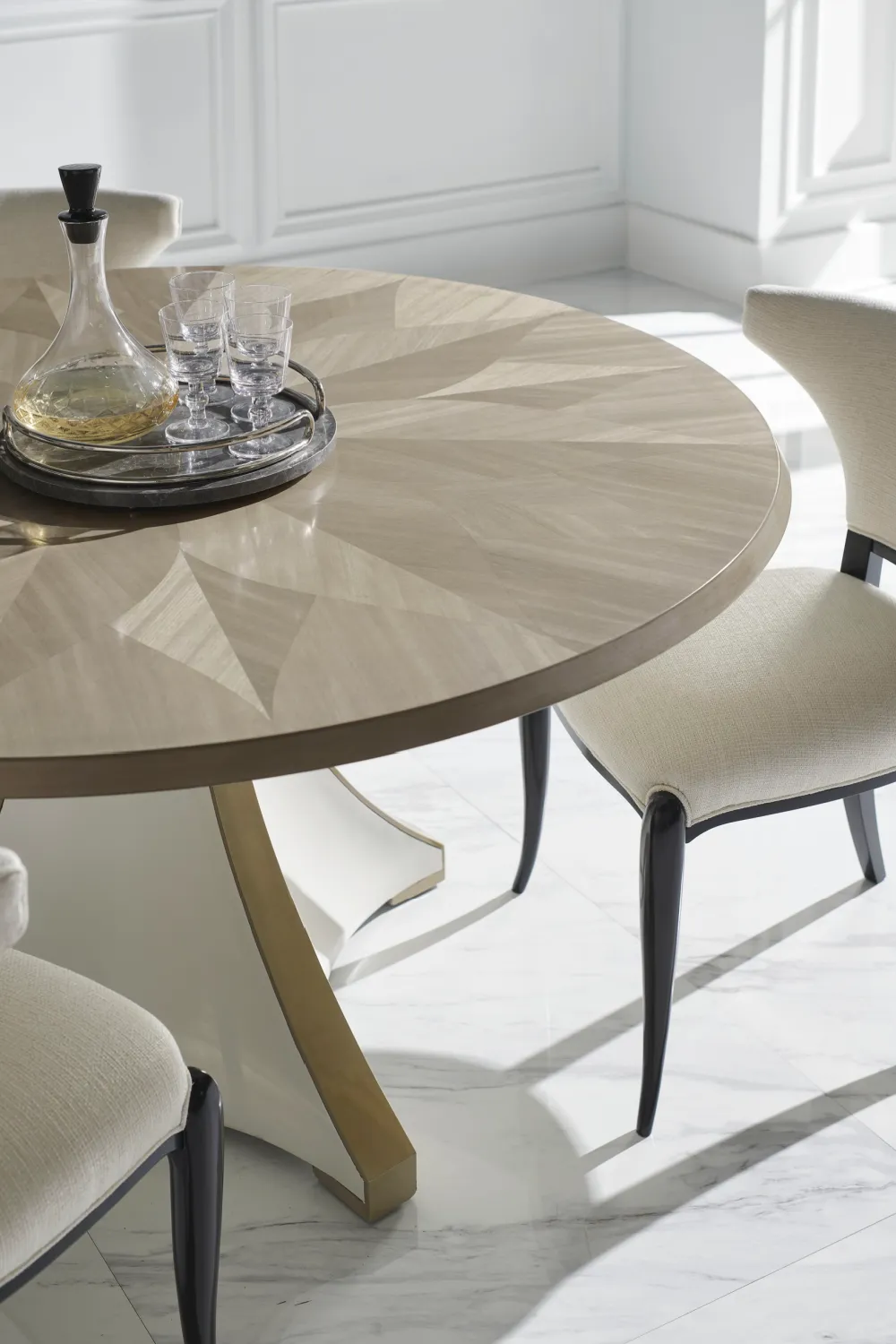 Rosette Motif Dining Table | Caracole Great Expectations