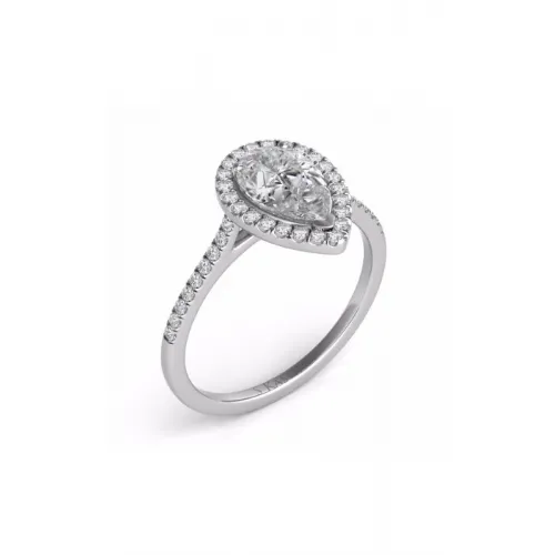 S Kashi & Sons Halo Engagement Ring EN7519-7X5MWG