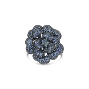 Sapphire Flower Pin