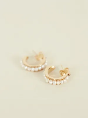 Sea Pod Huggies | 9k Gold