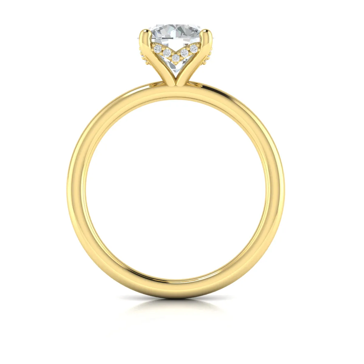 Sincerely, Springer's 18k Yellow Gold Round Solitaire Engagement Ring Mounting