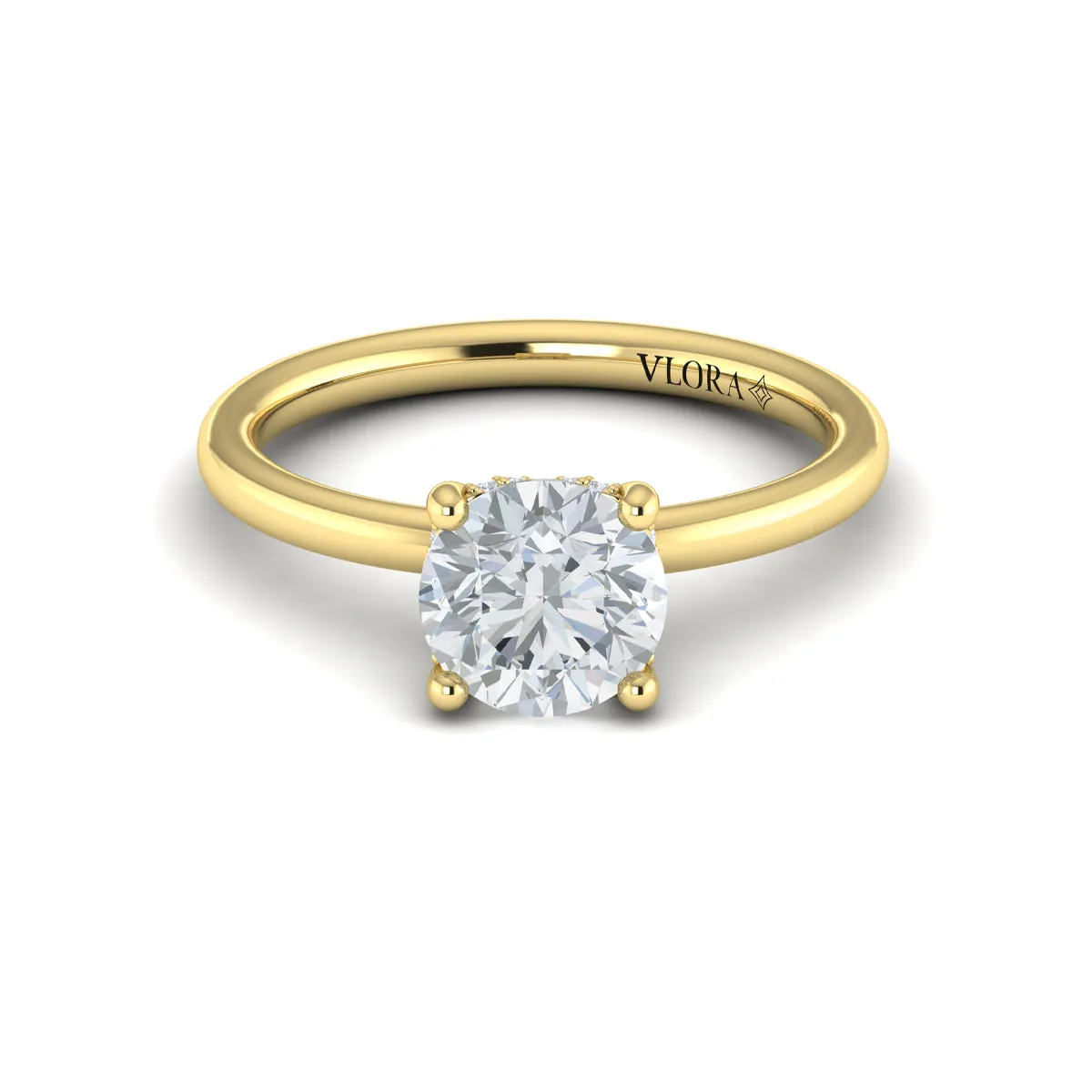 Sincerely, Springer's 18k Yellow Gold Round Solitaire Engagement Ring Mounting