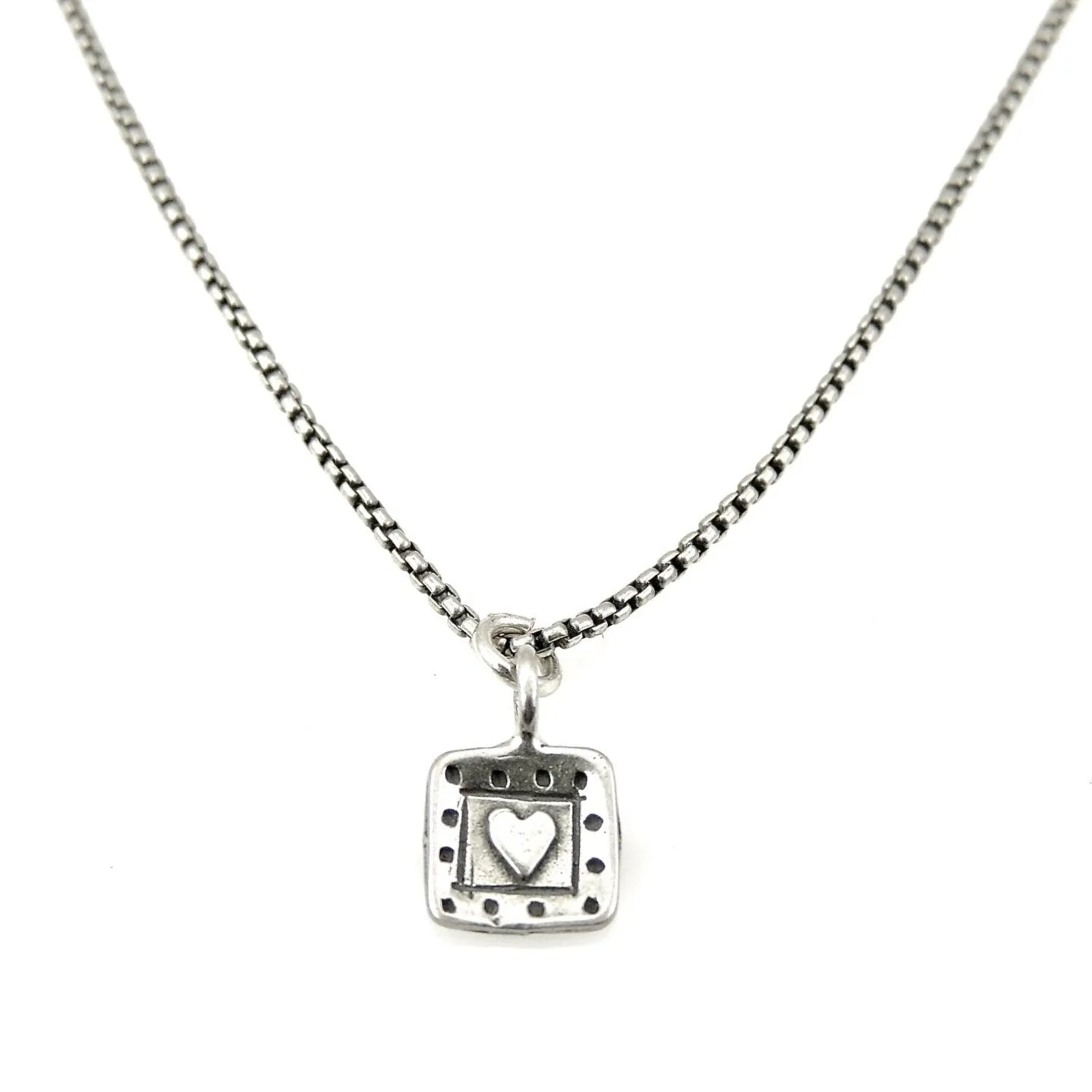 Sweet Imprint Heart Necklace