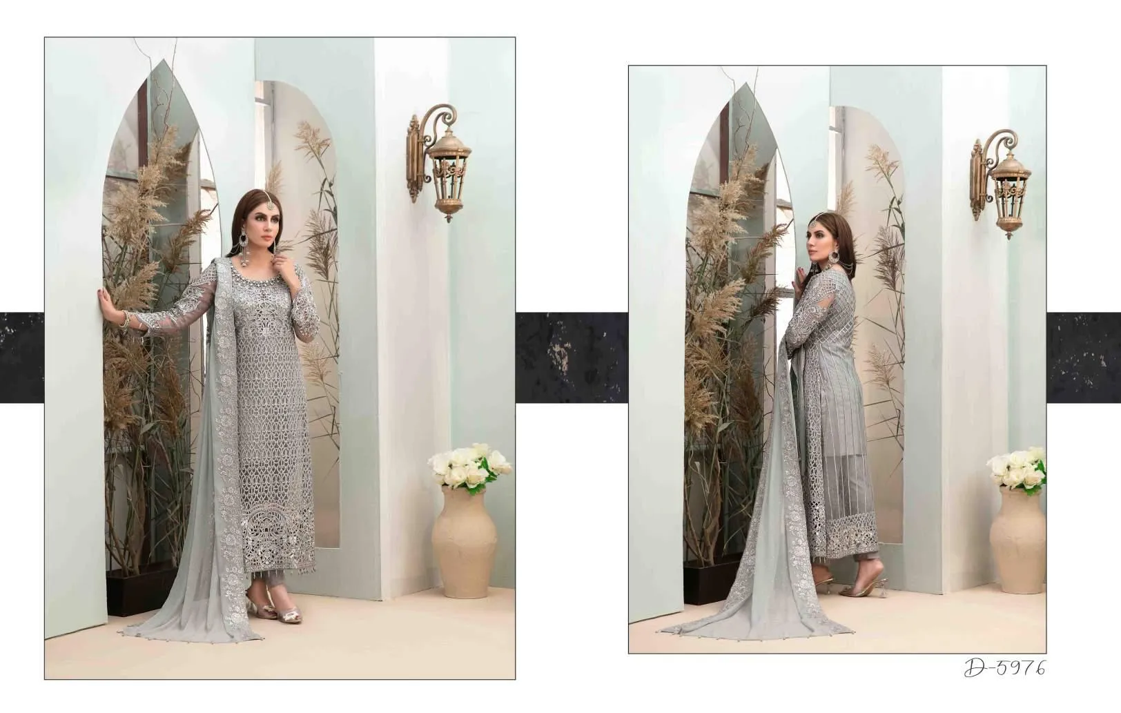 Tawakkal Tiara Embroidered Chiffon Collection – D-5976