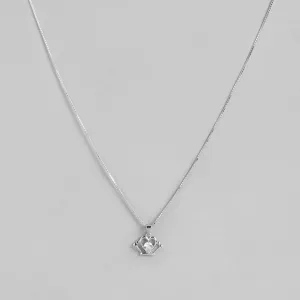 Tiara CZ 925 Sterling Silver Pendant with Chain