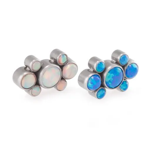 Tilum 14g-12g Internally Threaded Opal Galaxy Cluster Top - Price Per 1