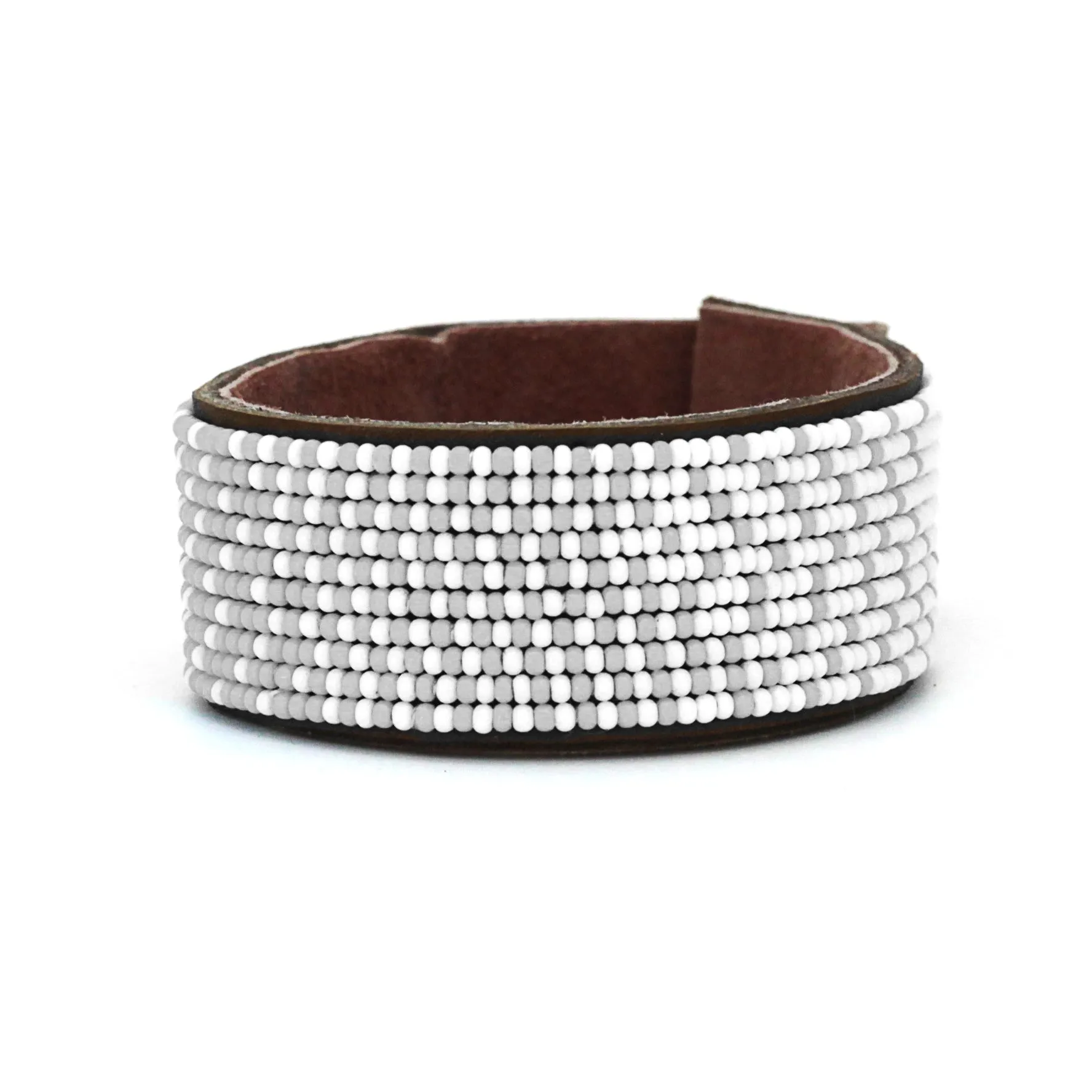 White and Gray Ombre Cuff