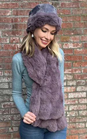 Wide Pull-Thru Scarf - Enchanted Dreams Faux Furs