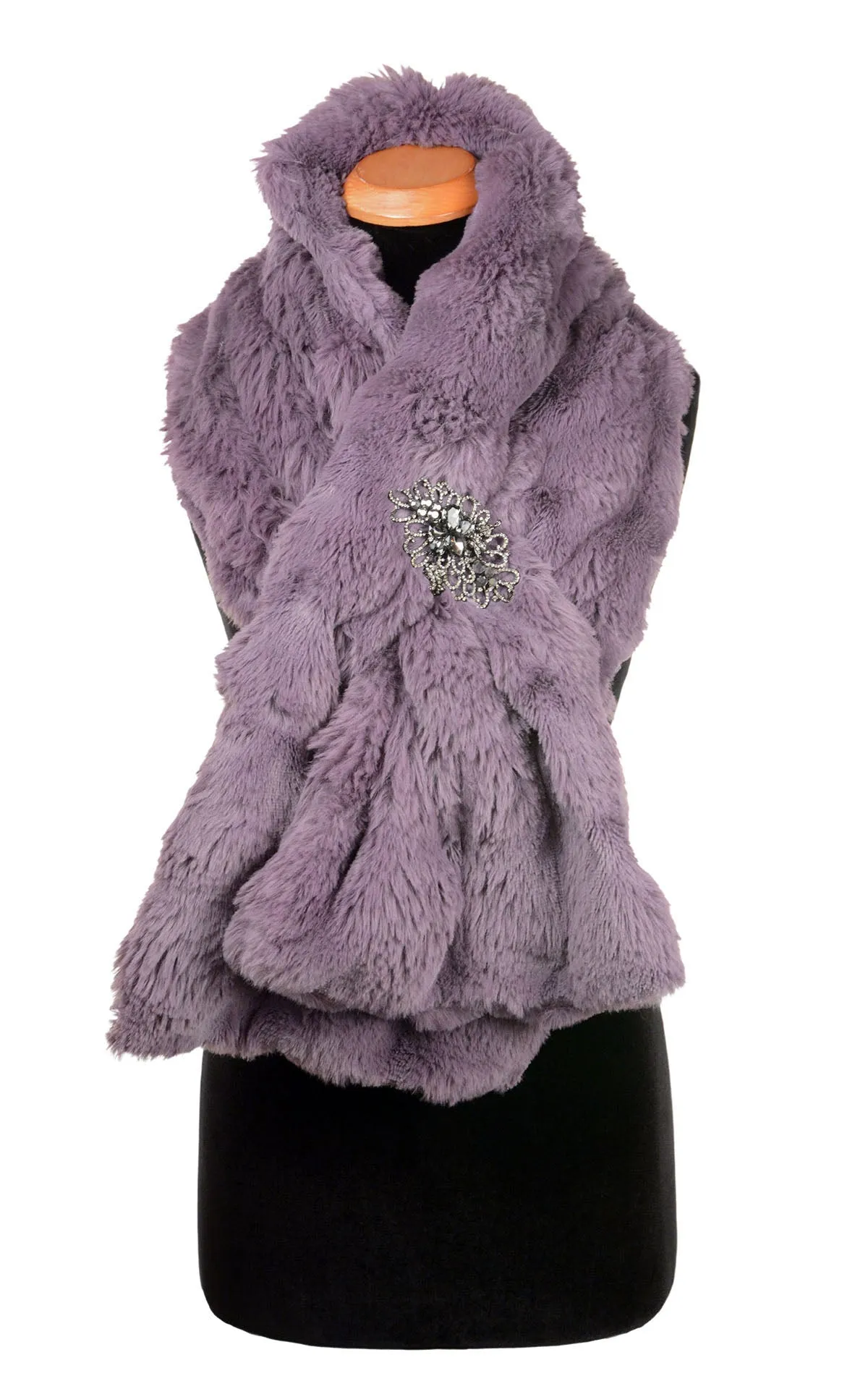 Wide Pull-Thru Scarf - Enchanted Dreams Faux Furs